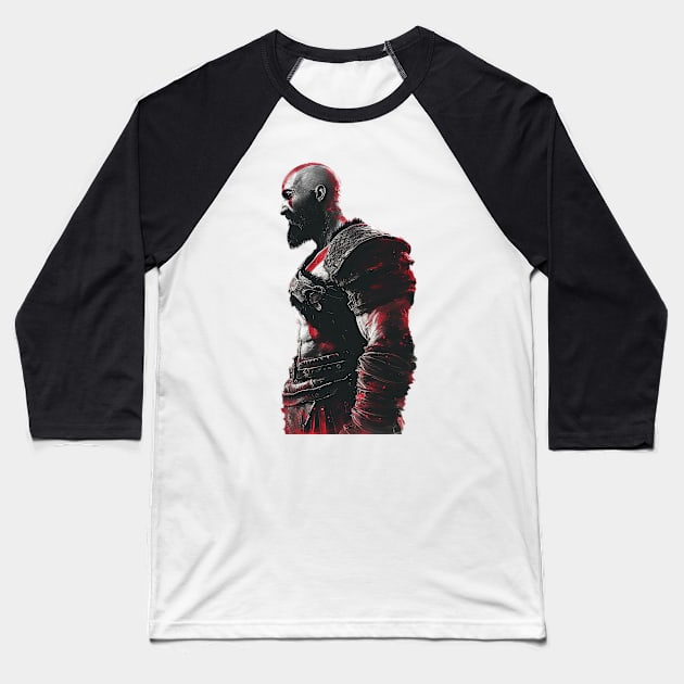 kratos Baseball T-Shirt by weirdesigns